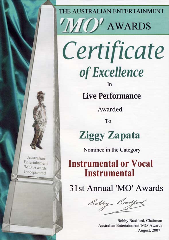 MO Award nomination 2007